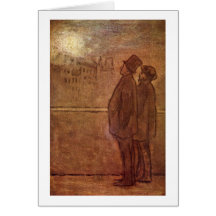 Los noctámbulos de Honore Daumier Tarjeton