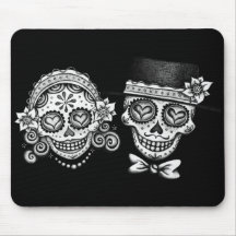 Los Novios - día del Mousepad muerto Alfombrillas De Ratón