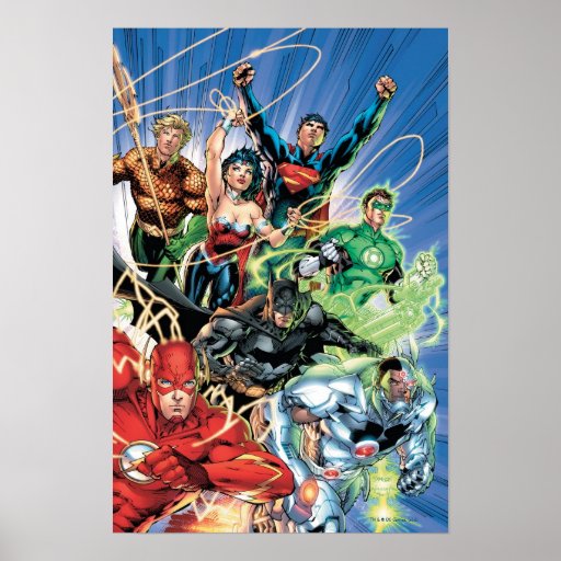 Los nuevos 52 - liga de justicia #1 poster