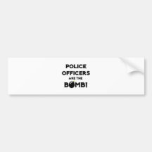 ¡Los oficiales de policía son la bomba! Etiqueta De Parachoque