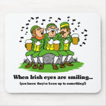 Los ojos irlandeses están sonriendo alfombrilla de ratones
