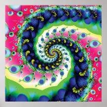 Los ojos lo tienen fractal posters