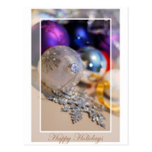 Los ornamentos - Holidays2 feliz - esconden dentro Tarjeta Postal