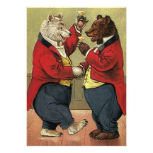 Los osos del baile del Victorian del vintage ahorr Comunicado Personal
