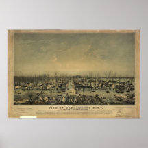 Los pájaros 1850 de Sacramento California observan Impresiones