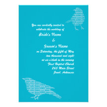 Los pájaros azules del amor invitan comunicados personales 