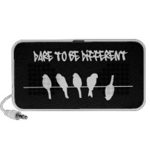 Los pájaros en un alambre - atrévase a ser diferen iPod altavoz