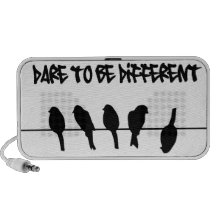 Los pájaros en un alambre - atrévase a ser diferen iPhone altavoz