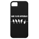 Los pájaros en un alambre - atrévase a ser diferen iPhone 5 Case-Mate protector