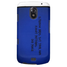 LOS PÁJAROS EXTRAÑOS FIJARON SU PROPIO MODELO DEL  SAMSUNG GALAXY NEXUS CARCASAS