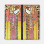 Los paneles bordados de Margaret Macdonald Imán Para Frigorifico