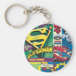 Los paneles cómicos del superhombre llavero personalizado