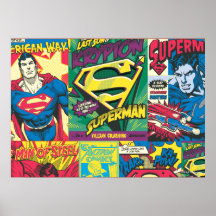 Los paneles cómicos del superhombre poster