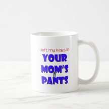 Los pantalones de su mamá tazas