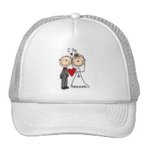 Los pares del boda hago las camisetas y los regalo gorros  