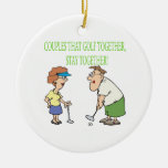 Los pares que Golf juntos permanecen juntos Ornamentos De Reyes
