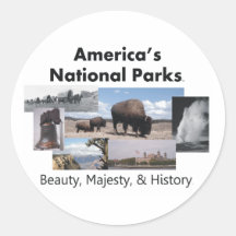 Los parques nacionales de América de la CAMISETA Pegatina