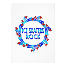Los patinadores de hielo oscilan las estrellas roj comunicado personal  