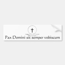 Los Pax Domini sientan vobiscum del semper Pegatina De Parachoque