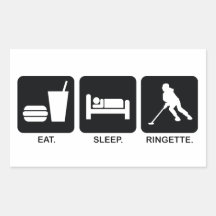 Los pegatinas de Ringette del sueño de Ringette "c