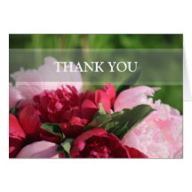 Los Peonies le agradecen las notas Felicitaciones