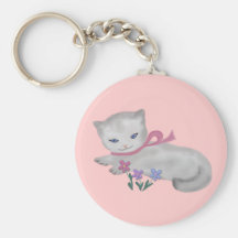 Los pequeños llaveros del gatito