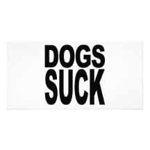 Los perros chupan tarjeta fotográfica personalizada
