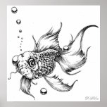 Los pescados que luchan impresiones
