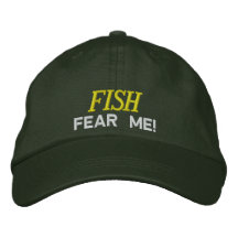Los pescados temen que bordara el gorra gorras bordadas