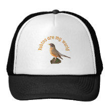 Los petirrojos son mi mundo gorros bordados