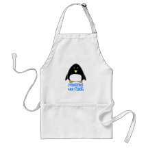 Los pingüinos son frescos delantal