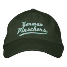 Los Pinschers alemanes del equipo bordaron el gorr Gorra Bordada
