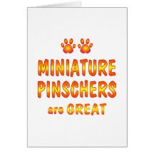 Los Pinschers miniatura son grandes Felicitaciones
