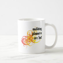 Los planificadores del boda son calientes taza