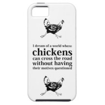 Los pollos pueden cruzar el caso del iPhone del ca iPhone 5 Cárcasas