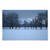 Los prados debajo de la nieve fotografias