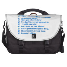 Los refranes preferidos del papá bolsas de portátil