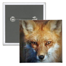 Los regalos y saludos del Fox rojo Pins