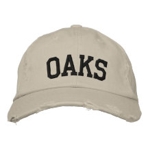 Los robles bordaron el gorra gorras bordadas
