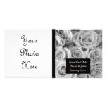 Los rosas de encargo ahorran la tarjeta de la foto tarjetas con fotos personalizadas