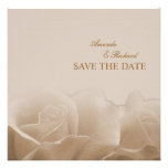 Los rosas de la sepia - ahorre la invitación de la