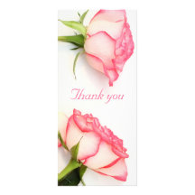 Los rosas preciosos le agradecen cardar diseños de tarjetas publicitarias
