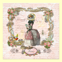 Los rosas rosados negros de Marie Antonieta del ca invitaciones