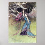Los seis cisnes por el poster de Warwick Goble