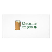Los siguientes en usted día del St Patricks Tarjeta Personal Con Foto