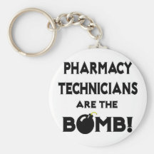 ¡Los técnicos de la farmacia son la bomba! Llavero Personalizado