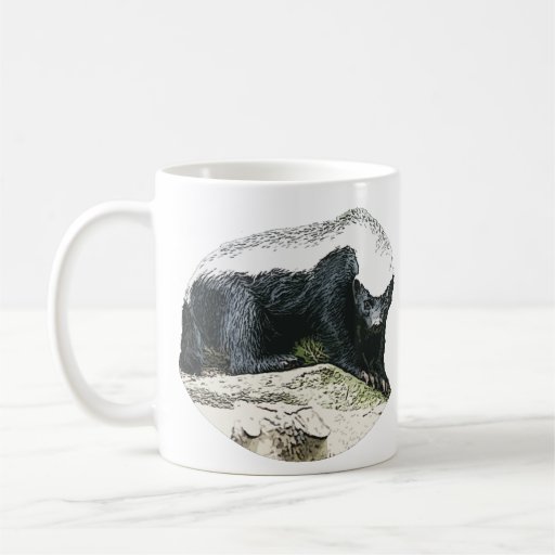 Los tejones de miel son taza de café de Badass