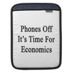 Los teléfonos de él son hora para la economía manga de iPad