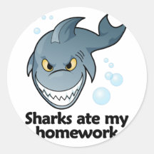 Los tiburones comieron mi preparación etiqueta