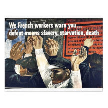 Los trabajadores franceses le advertimos derrotar  invitación personalizada